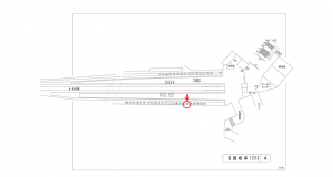 名鉄／名鉄岐阜駅／／№106駅看板、位置図