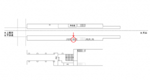 名鉄／味岡駅／／№108駅看板、位置図