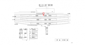 名鉄／犬山駅／／№144駅看板、位置図