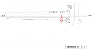 名鉄／各務原市役所前駅／／№209駅看板、位置図