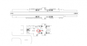 名鉄／日進駅／／№253駅看板、位置図