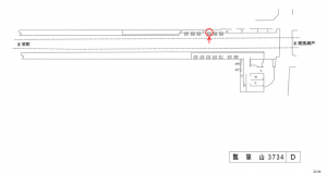 名鉄／瓢箪山駅／／№204駅看板、位置図