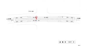 名鉄／妙興寺駅／／№206駅看板、位置図