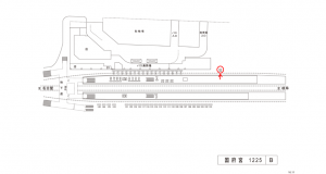 名鉄／国府宮駅／／№145駅看板、位置図