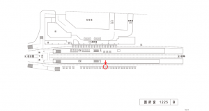 名鉄／国府宮駅／／№112駅看板、位置図