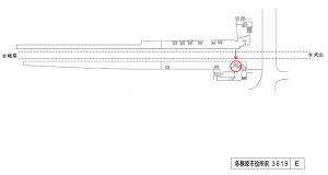 名鉄／各務原市役所前駅／／№207駅看板、位置図