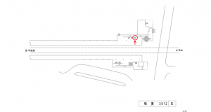 名鉄／味美駅／／№215駅看板、位置図