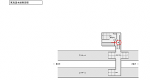 JR東海／熱田駅／№A-1№1駅看板、位置図