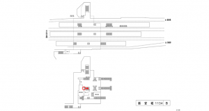 名鉄／新安城駅／／№248駅看板、位置図