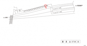 名鉄／喜多山駅／／№125駅看板、位置図