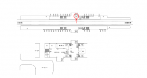 名鉄／日進駅／／№245駅看板、位置図