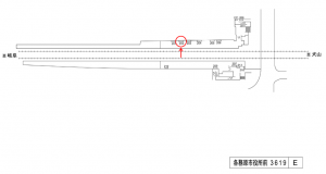 名鉄／各務原市役所前駅／／№202駅看板、位置図