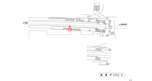 名鉄／新瀬戸駅／／№206駅看板、位置図