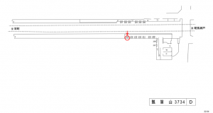 名鉄／瓢箪山駅／／№215駅看板、位置図