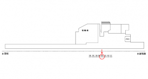 名鉄／竹鼻駅／／№104駅看板、位置図