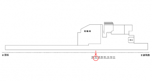 名鉄／竹鼻駅／／№107駅看板、位置図