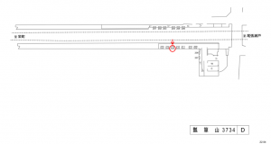 名鉄／瓢箪山駅／／№213駅看板、位置図