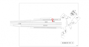 名鉄／名鉄岐阜駅／／№151駅看板、位置図