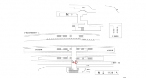 名鉄／知立駅／／№228駅看板、位置図