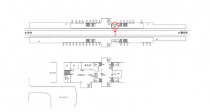 名鉄／日進駅／／№246駅看板、位置図