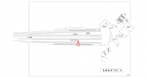 名鉄／名鉄岐阜駅／／№109駅看板、位置図