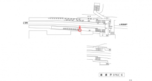 名鉄／新瀬戸駅／／№201駅看板、位置図