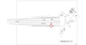 名鉄／名鉄岐阜駅／／№104駅看板、位置図