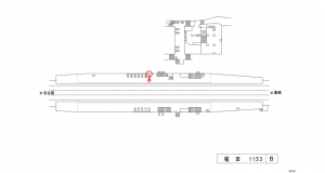 名鉄／堀田駅／／№207駅看板、位置図