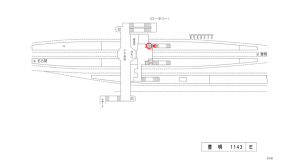 名鉄／豊明駅／／№201駅看板、位置図