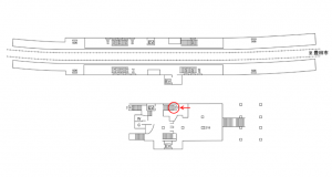 名鉄／黒笹駅／／№217駅看板、位置図