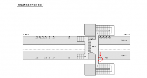 JR東海／豊田町駅／№A-17№17駅看板、位置図