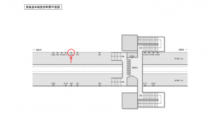 JR東海／豊田町駅／№A-3№3駅看板、位置図