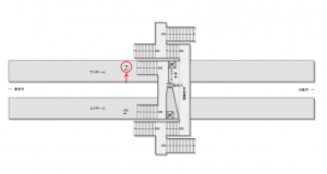 JR東海／西岡崎駅／№A-7№7駅看板、位置図