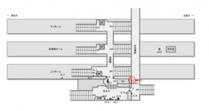 JR東海／大府駅／№A-20№20駅看板、位置図