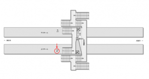 JR東海／西岡崎駅／№A-6№6駅看板、位置図