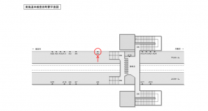 JR東海／豊田町駅／№A-5№5駅看板、位置図