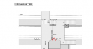 JR東海／磐田駅／№A-22№22駅看板、位置図