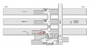 JR東海／大府駅／№A-11№11駅看板、位置図