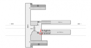 JR東海／島田駅／№A-1№1駅看板、位置図