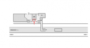 JR東海／函南駅／№A-3№3駅看板、位置図