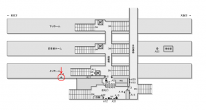 JR東海／大府駅／№A-17№17駅看板、位置図