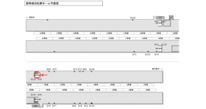 JR東海／浜松駅／№B-38№38駅看板、位置図