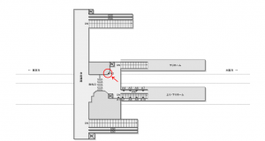 JR東海／島田駅／№A-3№3駅看板、位置図