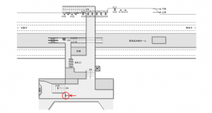 JR東海／焼津駅／№A-50№50駅看板、位置図