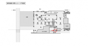 JR東海／掛川駅／№B-54№54駅看板、位置図