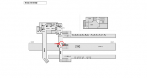 JR東海／安城駅／№A-1504№1504駅看板、位置図