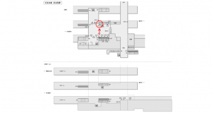 JR東海／多治見駅／№A-62№62駅看板、位置図