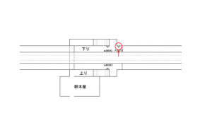 JR東海／竪堀駅／№A-0002№0002駅看板、位置図