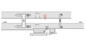 JR東海／土岐市駅／№A-6№6駅看板、位置図