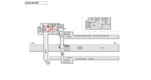 JR東海／安城駅／№A-50№50駅看板、位置図